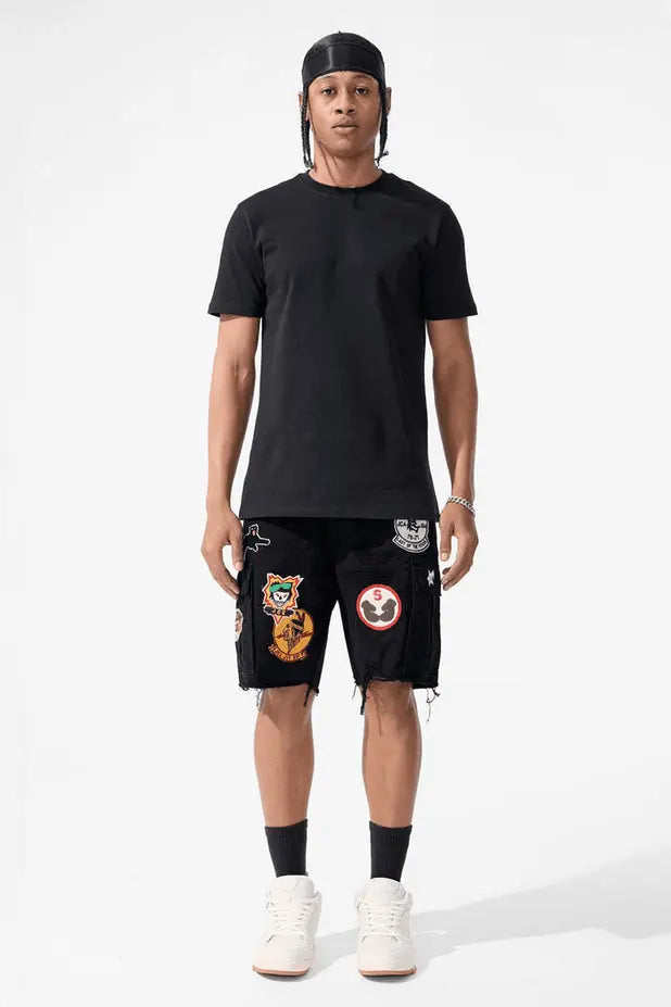 Jordan Craig - Retro - War Angel Cargo Shorts - Black