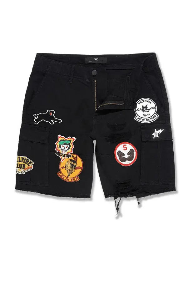 Jordan Craig - Retro - War Angel Cargo Shorts - Black
