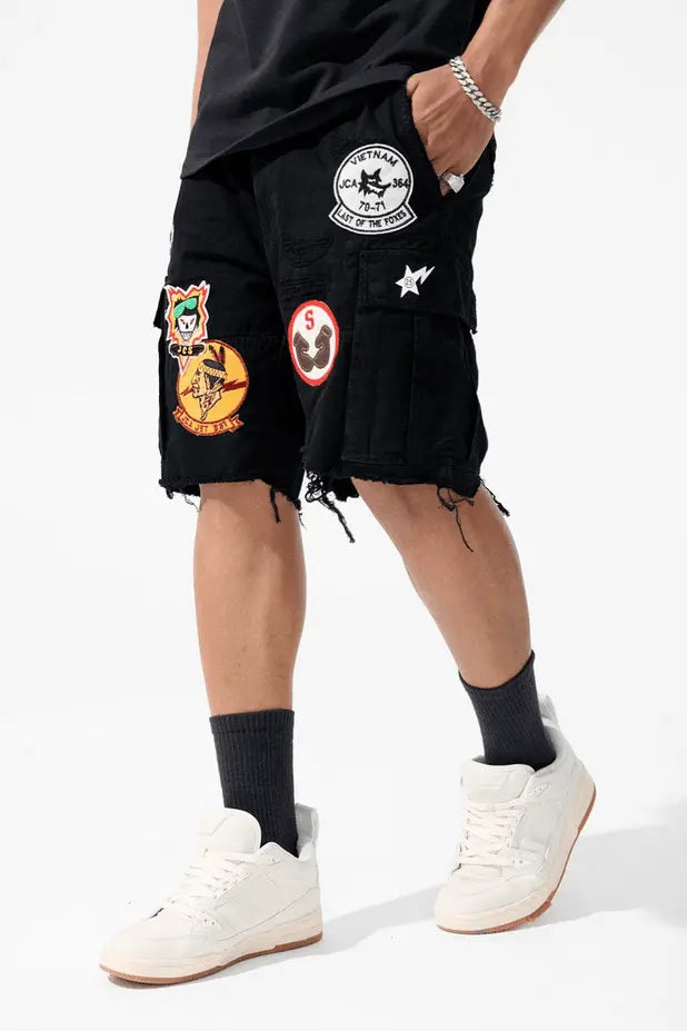 Jordan Craig - Retro - War Angel Cargo Shorts - Black