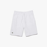 Lacoste Men's Organic Brushed Cotton Fleece Shorts - White 001