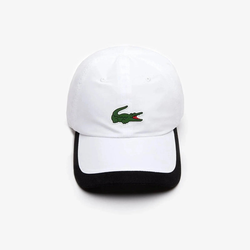 Lacoste Unisex SPORT Contrast Border Lightweight Cap - Au8 White / Black