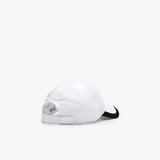 Lacoste Unisex SPORT Contrast Border Lightweight Cap - Au8 White / Black