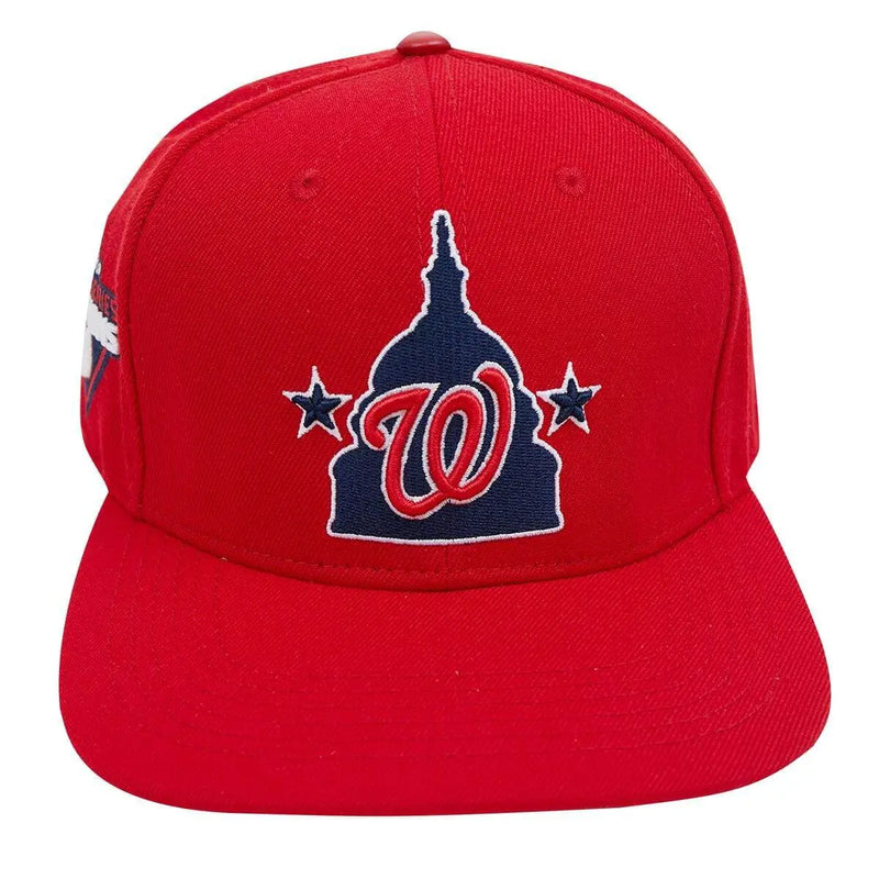 Pro Standard - Washington Nationals Capital Logo Snapback Hat - Red Navy