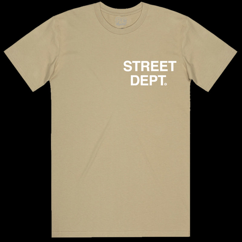 Pg Apparel Street Dept T-Shirt  - Khaki