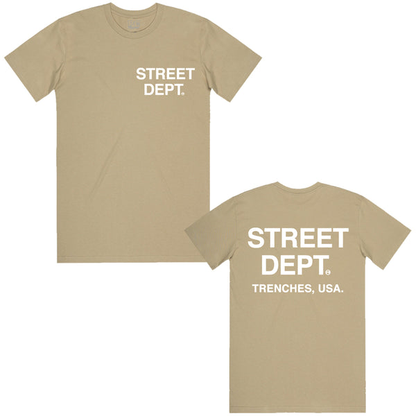 Pg Apparel Street Dept T-Shirt  - Khaki