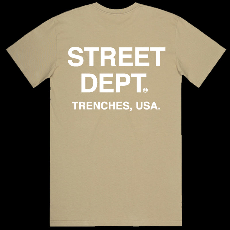 Pg Apparel Street Dept T-Shirt  - Khaki