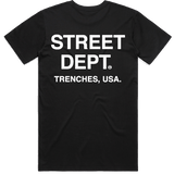 Pg Apparel Street Dept T-Shirt  - Black White S