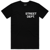 Pg Apparel Street Dept T-Shirt  - Black White