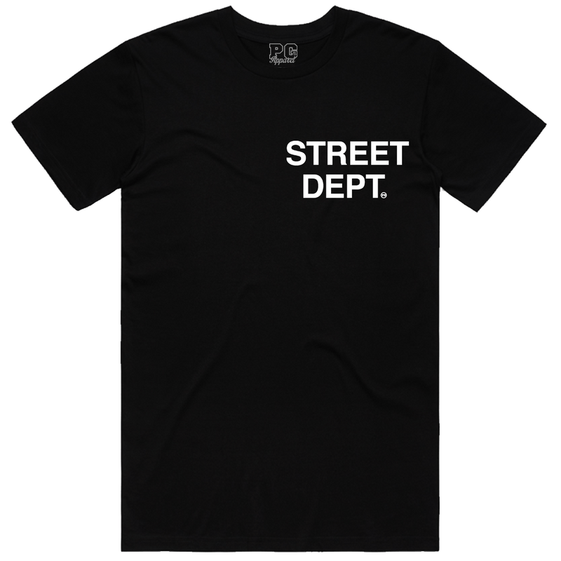 Pg Apparel Street Dept T-Shirt  - Black White S