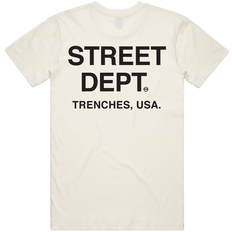 Pg Apparel Street Dept T-Shirt  - Cream