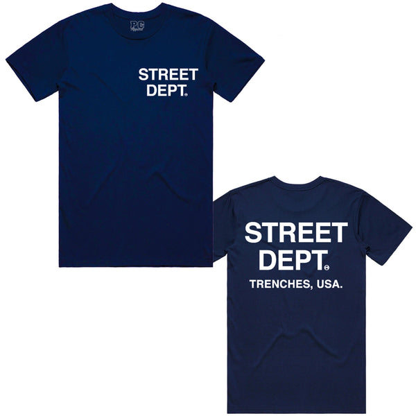 Pg Apparel Street Dept T-Shirt  - Navy Blue