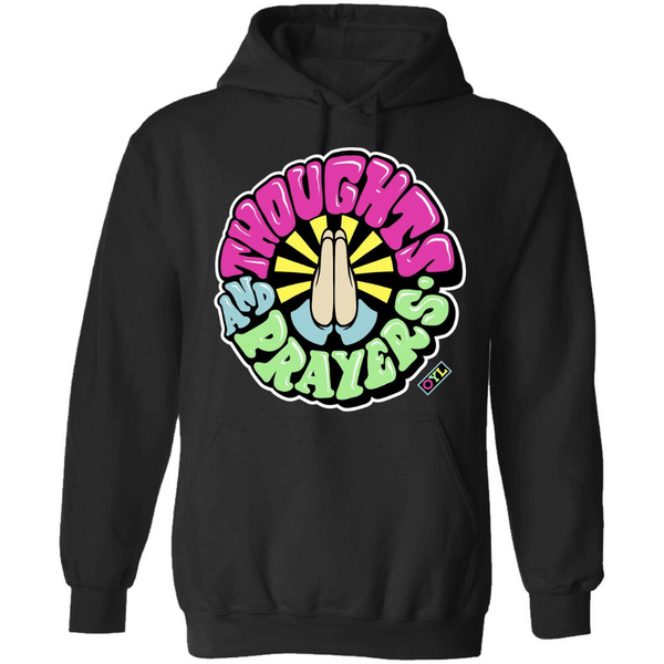 Outrank Thoughts and Prayers Hoodie Black – BLVD